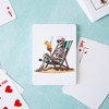 CafePress Tropical Beach Summerween Skeleton Standard Size Playing Cards