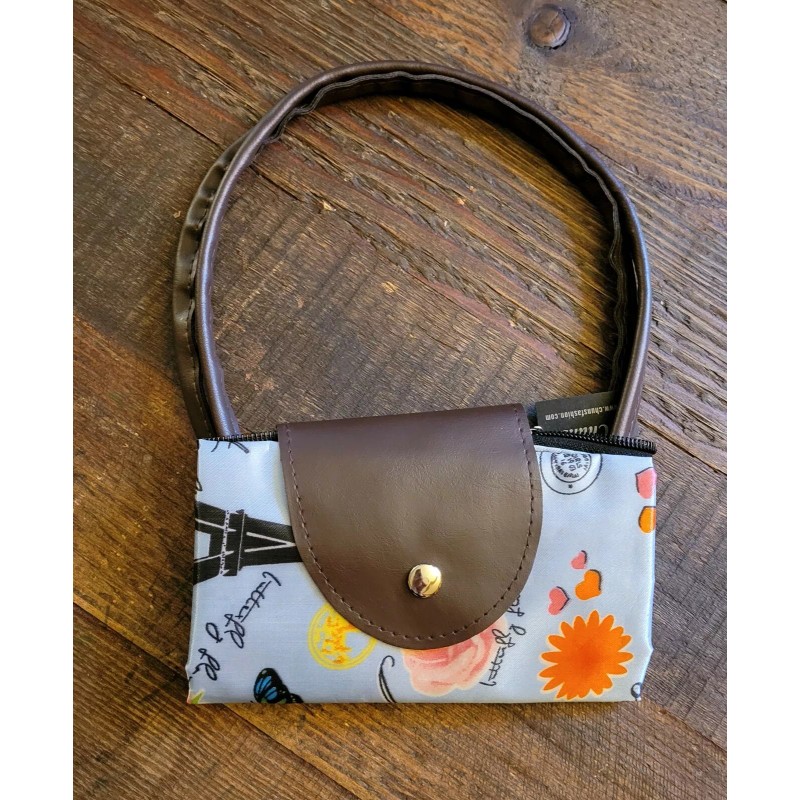 CHUNS Cute Paris Women/Kid Bag Zip Top Tote Handbag Lightweight