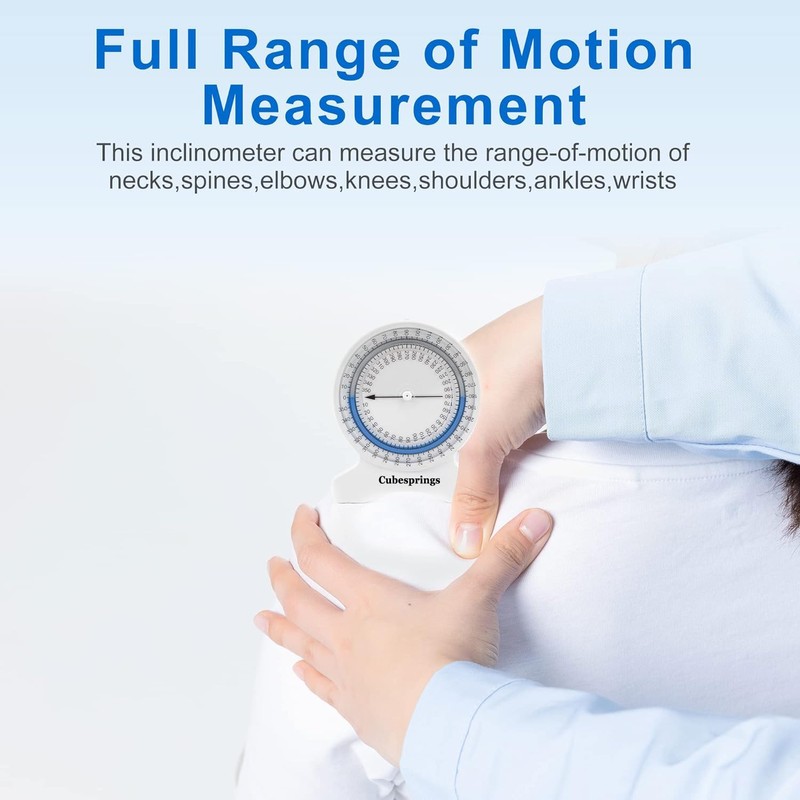 Cubesprings Inclinometer Physical Therapy - Accurate Range of Motion (RoM)