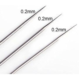 ABEST 10PCS Airbrush Spare Parts, 0.2mm needle, nozzle and needle protector for Airbrush, The Professional Replacement Kits for ABEST Airbrush Gun (0.2MM)