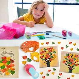 Eylkeup Snowflake Paper Punch Set Motif Hole Punch for Greeting Cards Scrapbooking Gift Tags Photos Crafts (Random Colour)