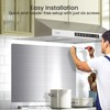 30" x 24" Stainless Steel Backsplash - Backsplash for Kitchen
