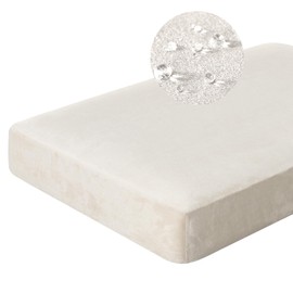 H.VERSAILTEX Stretch Individual Chaise Covers Replacement Sectional Couch Covers for L Shaped Sofa Both Left/Right Suede Soft Seat Cover for Pets Washable, (1 Piece Chaise Cover, Natural)