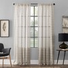 Clean Window Twill Stripe Allergy/Pet Friendly Anti-Dust Sheer Curtain Panel,