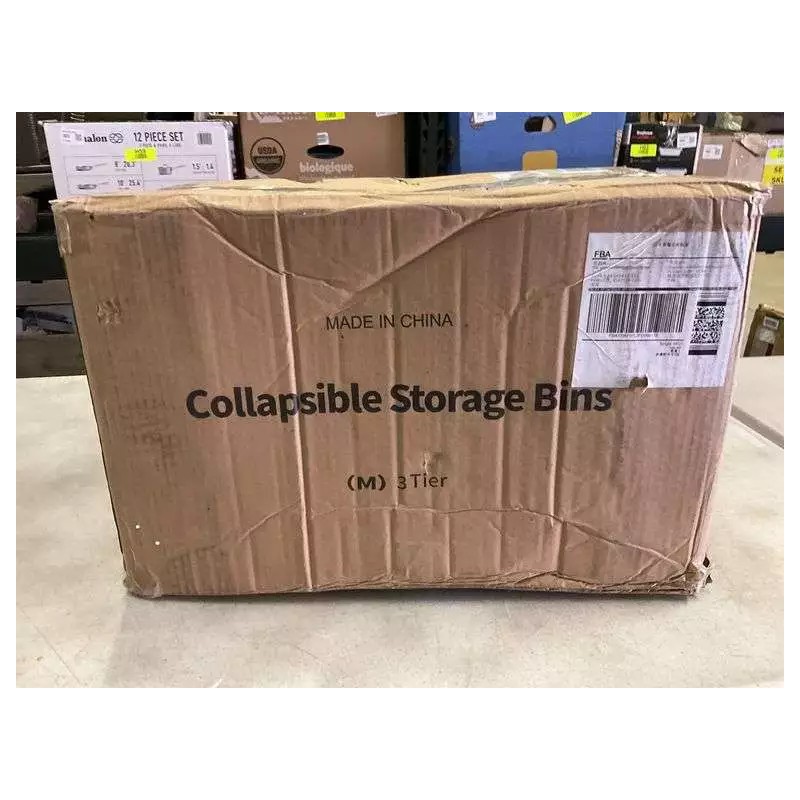 pupustar 🔥Stackable Storage Bins with Lids and Doors, Open Front