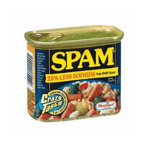 Spam Less Salt 12 Oz (Pack Of 6)