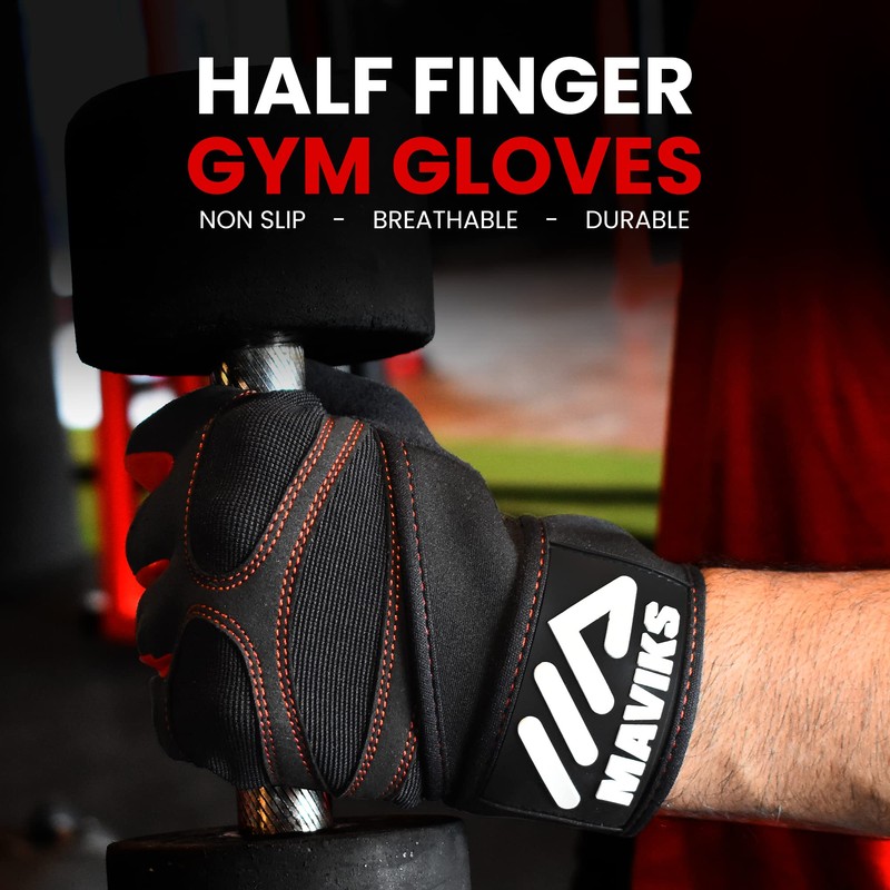 MAVIKS Workout Gloves for Men and Women Weight Lifting Gloves