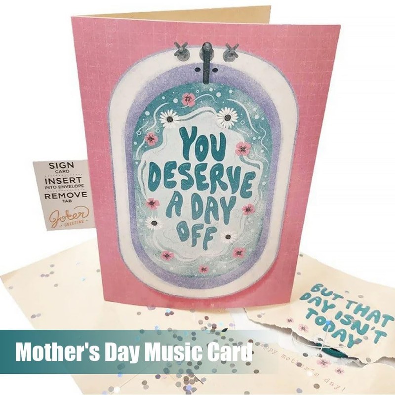 Mother'S Day Card,Greeting Card for Mother's Day,Blank Message Card Greeting