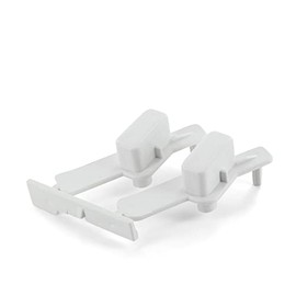 DEKAROX Keycap for Whirlpool Bauknecht 481071425341 Indesit C00311013 White Plastic 53 x 20 x 46 mm Push Button for Washing Machine such as PWF AWO AWS WAC AWC WWD AWP DRU ECO AWI FDL CDL WSM AWX AWW