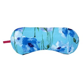 Natural Materials Hinyari with the Power of Salt Warm Mung Beans Salt Eye Pillow Poppy Blue 8.3 x 3.5 x Thickness 0.4 inches (21 x 9 x 1 cm) Relaxing with the scent of lavender and chamomile for your