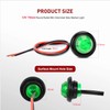 Gebildet 10 Pcs 12V Round Clearance Green LED Indicator Light