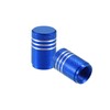 X AUTOHAUX 5pcs Blue Car Bike Tire Valve Stem Cap