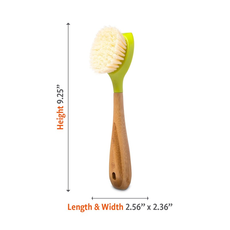 Full Circle Be Good Kitchen Dish Brush with Bamboo Handle,