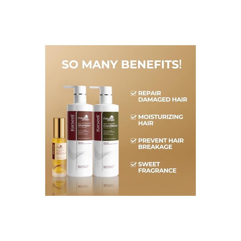 Karseell Kit De Tratamiento Capilar Con Colágeno, Champú Y Acondicionador