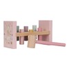 Little Dutch 7346 FSC Wooden Hammer Bench Fairy Garden Pink