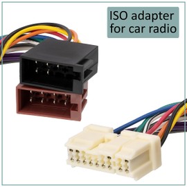 AERZETIX - C12042 - ISO plug for car radio - compatible with Nissan 350Z, Almera, Almera Tino, Micra, Navara, Patrol, Primastar, Primera (P11), Terrano, Vanette, X-Trail