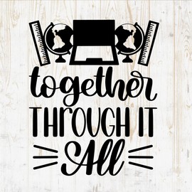 Teacher Quote Decals Sticker - Vinyl Decal for Wall Bottle Phone Car Home Bike Laptop Silhouette - Quotes for Teaching DWSV4763