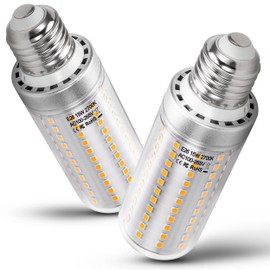 1.57 x 4.92 inch Big E26 15W LED Bulbs 2700K Warm White 2000 Lumen 150 Watt Equivalent Incandescent Bulbs for Outdoor Home attic Corridor Garage Indoor Candelabra Ceiling Fan Bulbs,Non-dimmable,2 Pack