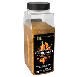 McCormick Seasoning, Aji Amarillo, 2025 Flavor of the Year, Made for Chefs, Blend of Tropical & Smoky Notes with Medium Chile Heat, For Seafood, Fish, Veggies, Poultry, Sauces, Salsa, and More, 24 oz