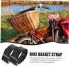 Kisangel 1pair Adjustable Bike Basket Strap for Boys and Girls