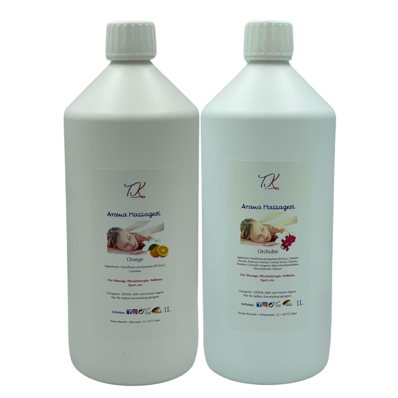 500 ml Aroma Massage Oil - Orchid for Massage, Physiotherapy,