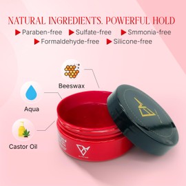 El Mito Edge Control Aqua Extra Strong Holding Gel Wax for Braiding, Twists & Lace Wigs - Unisex Natural Styling Balm with Matte Finish & Firm Hold, 5oz (150ML)