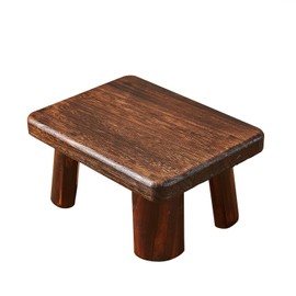 GZQWDC Wooden Foot Stool,Kids Wooden Bench,Wood Stool,Small Wood Bench,Wooden Steps,Kitchen Step Stool,Wood Plant Stand (14.2"x10.2"x7.1")