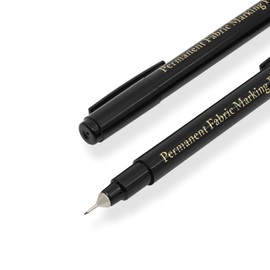 Dritz 3087 The Fine Line Permanent Fabric Marker, Black, 8.5 x 2.88 x 0.38