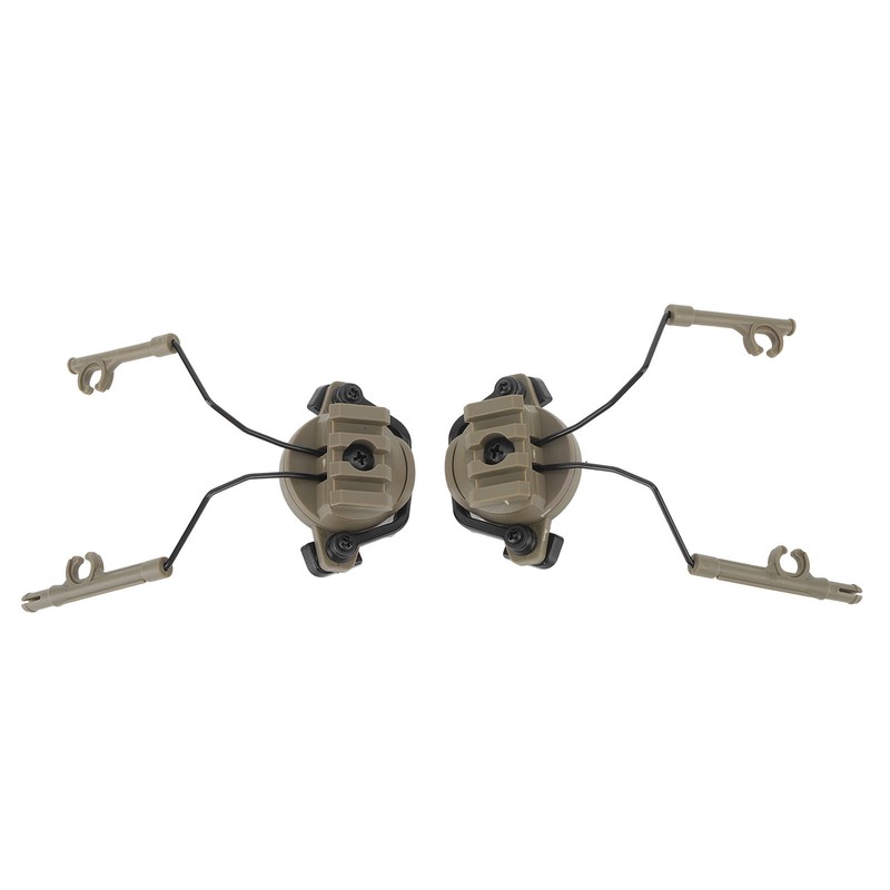 2Pcs Suspension Headset Bracket Helmet 19‑21mm Rail Adapter Rotatable Headphones