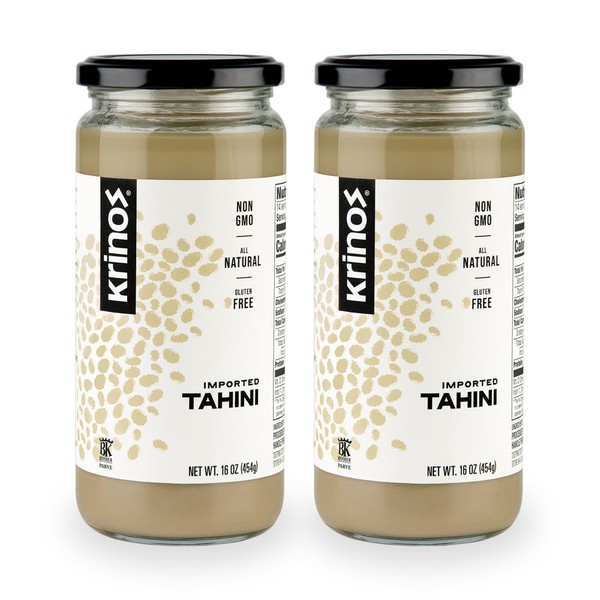 Krinos Tahini Jar, 2 pack