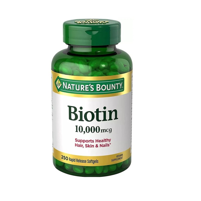 Nature's Bounty Biotin 10,000 mcg, 250 Rapid Release Softgels