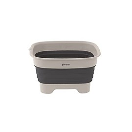 Outwell Unisex - Adult Camping Accessories Kolllaps Washing Bowl with Drain One Size Navy, Grey, One Size