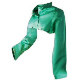 MAGID SparkGuard 1855S FR Cape Sleeve | ASTM D6413 Compliant Flame Resistant Cape Sleeve with an Adjustable Snap Wrist Closure - Green, XL (1 Cape)