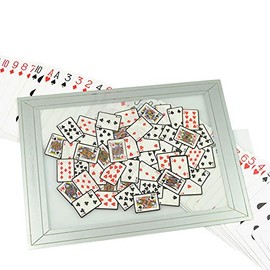 ZQION Enjoyer Frame Up Visual Card Flip Magic Tricks Mixed Up Card Frame Card Prediction Stage Illusions Gimmick Magic Props Comedy