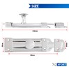 XFORT® 2 Pack Polished Chrome Door Bolt, Surface Mounted Sliding