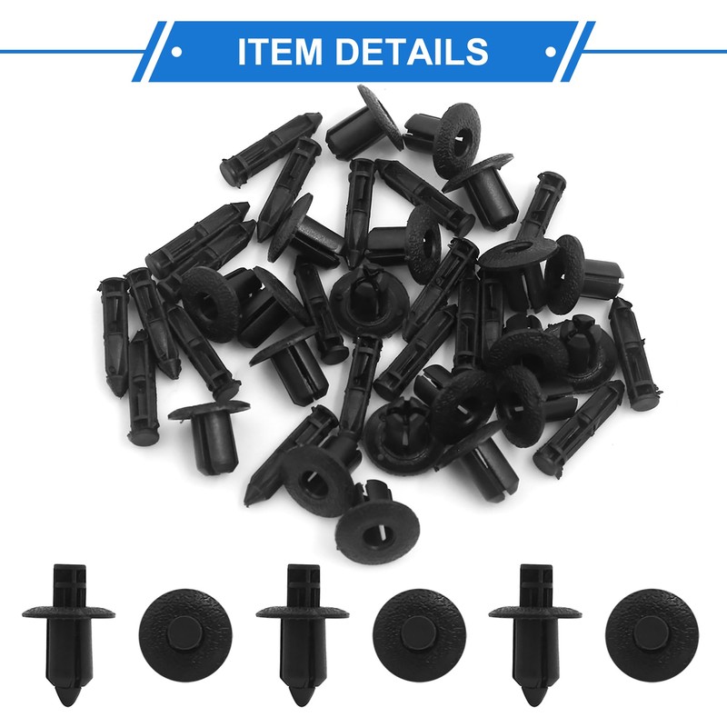 VekAuto 20 Pcs Rivet Clips, 26 x 17mm Bumper Retainer