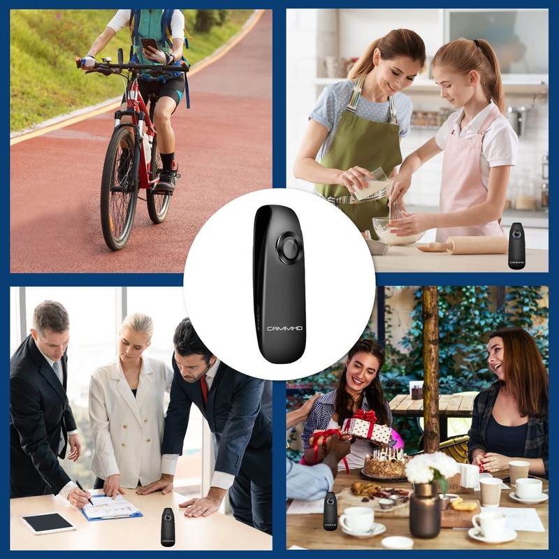 CAMMHD 32GB Body Camera, 1080P, 560mAh, 3 Hours Continuous Recording,