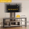 DWVO Farmhouse TV Stands for Living Room w/Power Outlet, TV