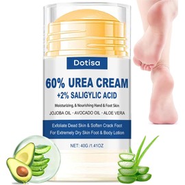 Crema Hidratante Urea 60 para Pies - Crema Hidratante para Pies y Manos - Exfoliante para Piel Seca (40g)