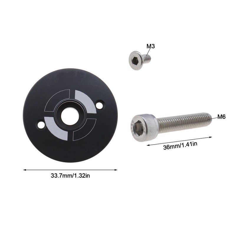 EMSea Bicycle Stem Top Cap Computer Mount Holder Kit 2