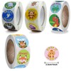 2000Pcs Motivational Stickers for Kids Reward, 4 Rolls Animals Praise