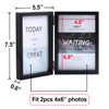 5x7 Double Picture Frame Wooden Hinged Photo Frame Definition Glass