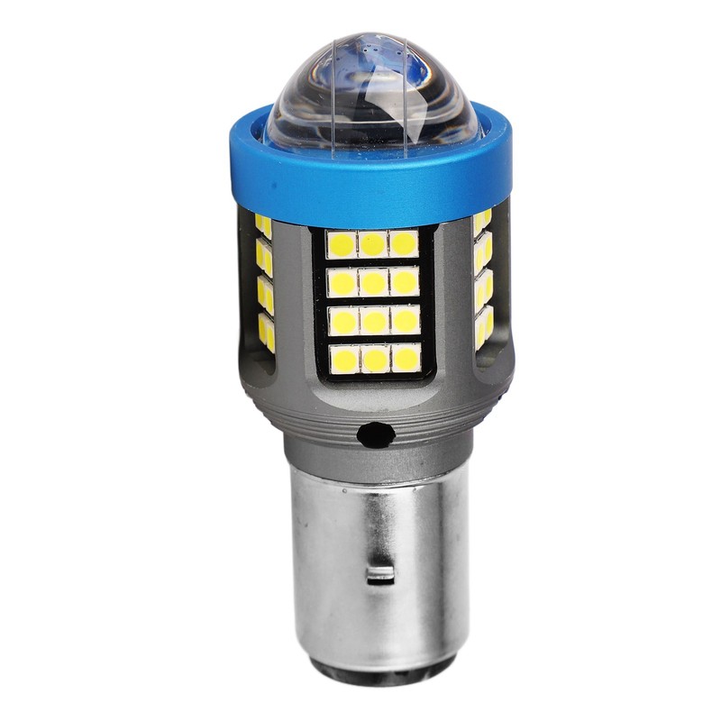 LED Motorcycle Headlight Bulb White High Brightness Wide View Aluminium