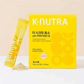 K-Nutra The Secret Kamut Enzyme Carbohydrate Gluten Fermentation Enzyme 90g (3g 30 packets) 6 pcs / 케이뉴트라 더시크릿 카무트효소 탄수화물 글루텐 발효효소 90g(3g30포)6개