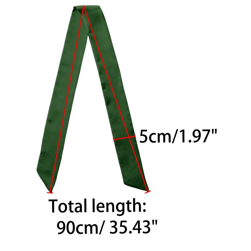Allegra K Women's Scarf, Solid, Long, OL, Fashion,, green