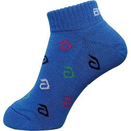 Andro Table Tennis Socks, Alpha Logo Socks, Support Design, Antibacterial, Odor Resistant, Blue