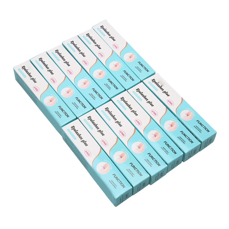 12PCS False Eyelash Glue Waterproof Fast Dry Lasting Maintenance Transparent