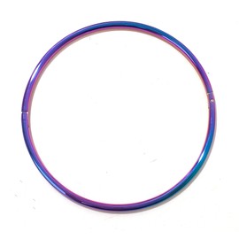 6MM Petite Thin Rainbow Eternity Collar Locking Slave Collar 17 inch