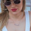 Statement Silver Horse Bit Necklace in Solid 925 Sterling Silver