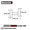 JQK Chrome Bathroom Towel Hook, 304 Stainless Steel Coat Robe